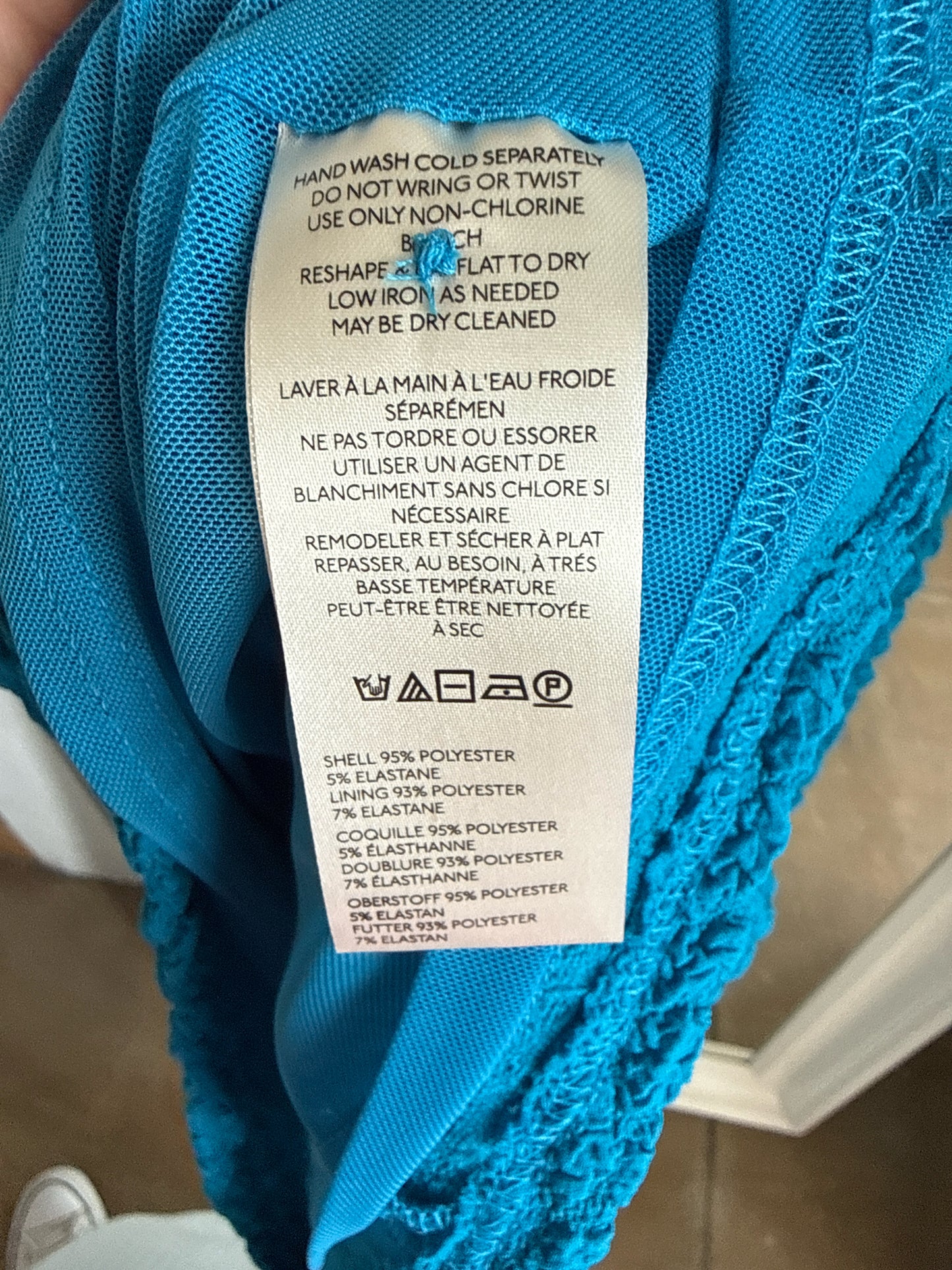 Anthropologie Size L Turquoise Sleeveless Dress