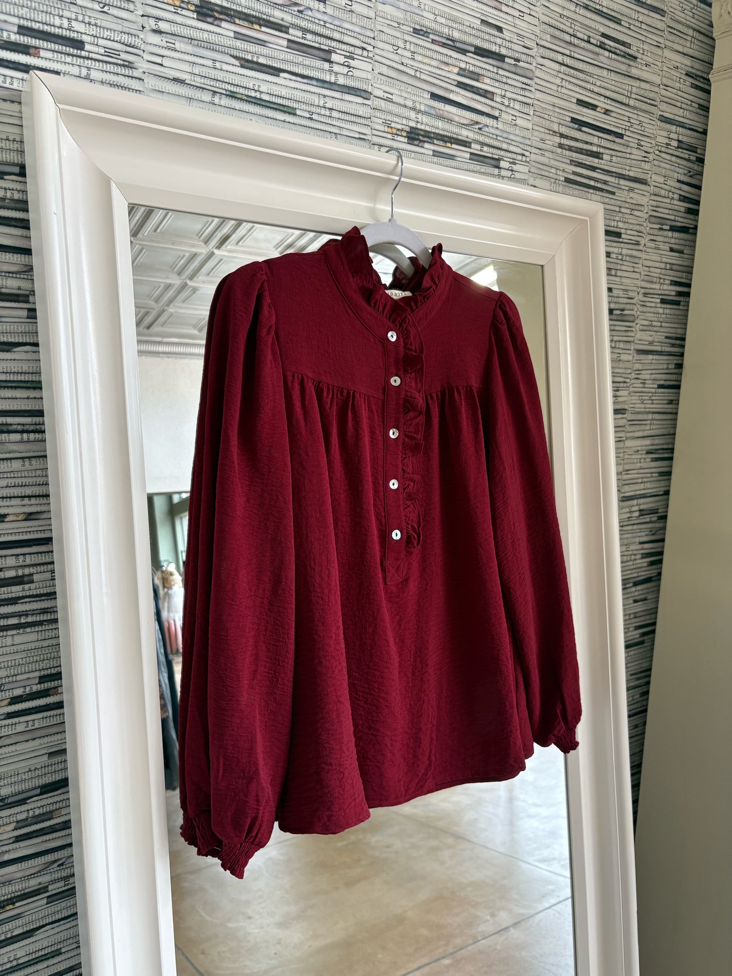 Jodifl Size S Maroon Top
