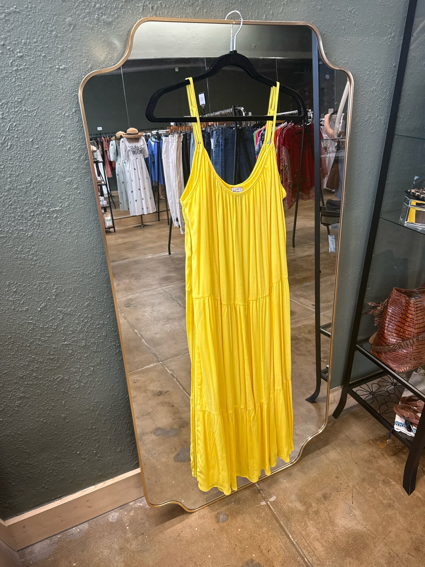 Como Vintage Size XL Yellow Dress