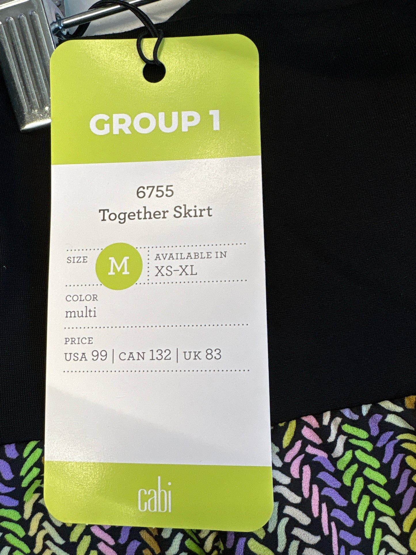 Cabi Size M black multi Two Piece Set
