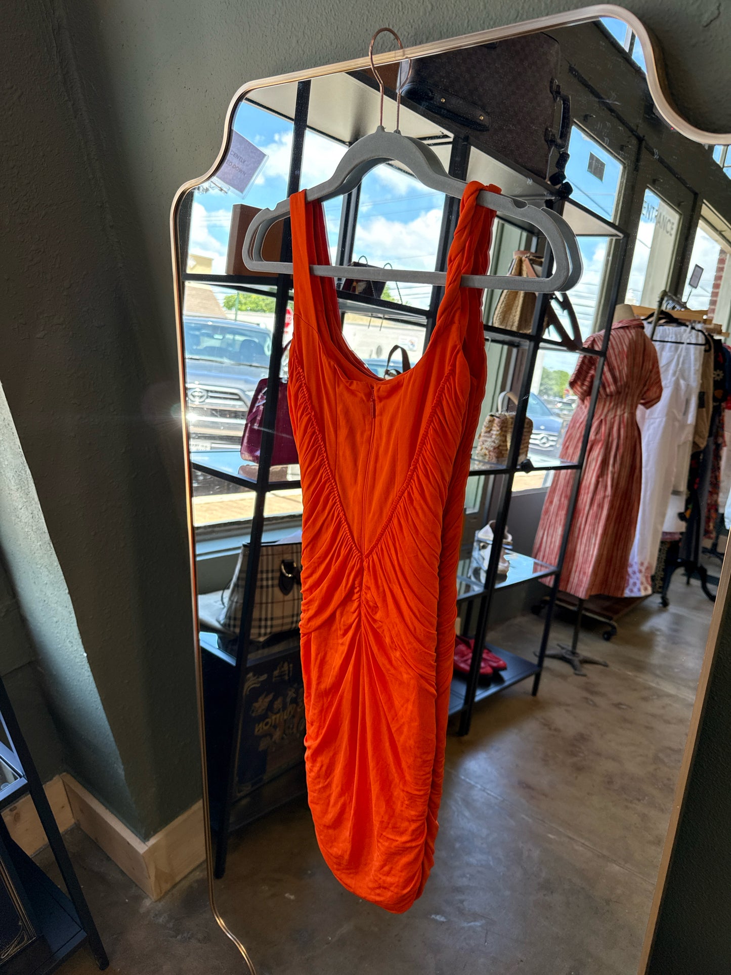 ROBERTO CAVALLI Size 36 Orange Dress
