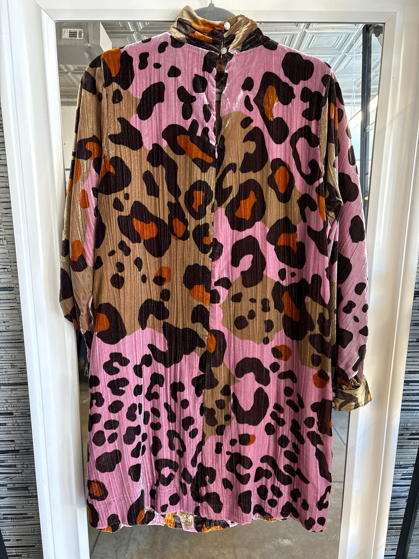 Anthropologie Size 16 Pink/multi Animal Pattern Dress