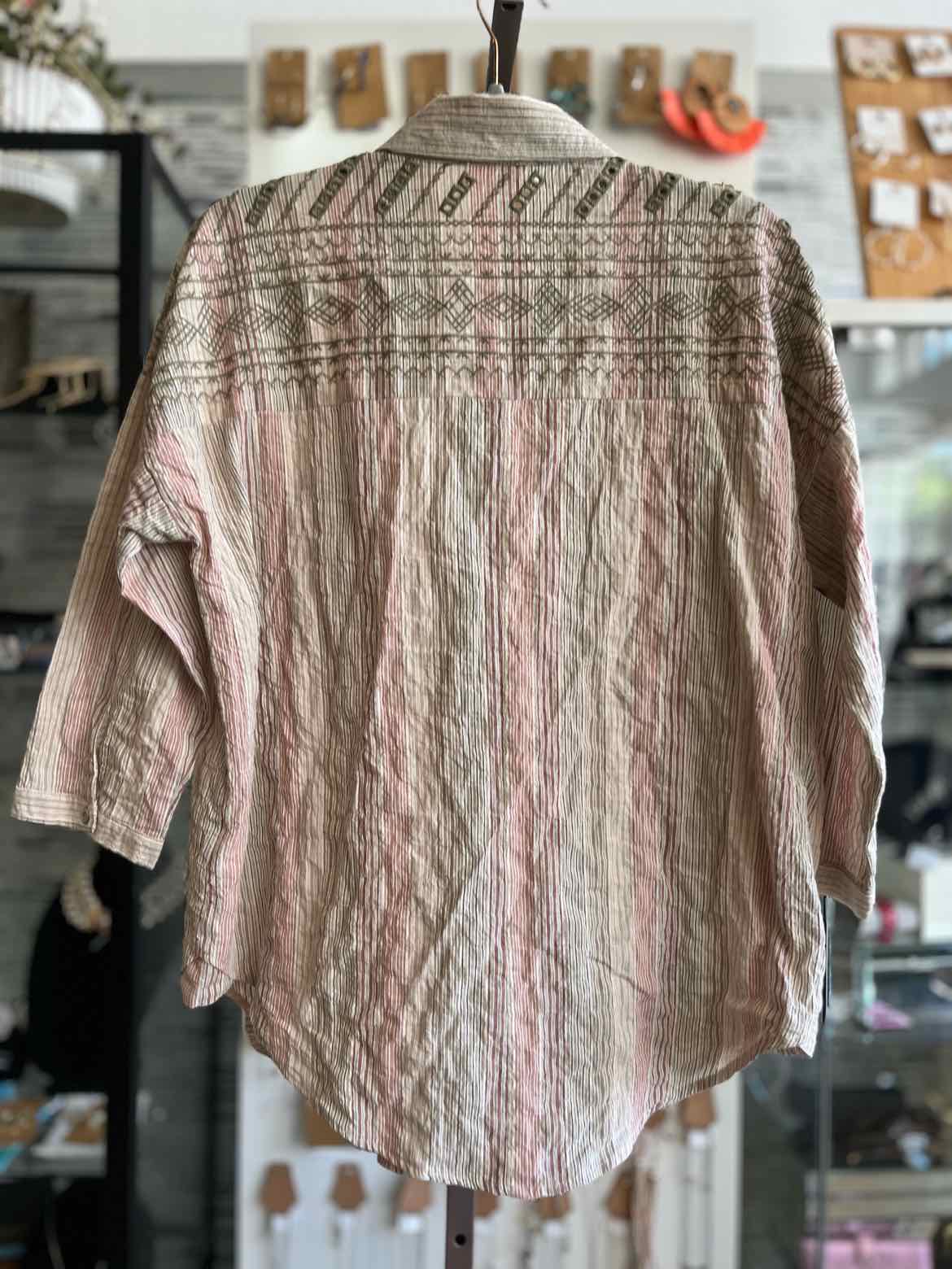 Mystree Size M multi Stripe Top