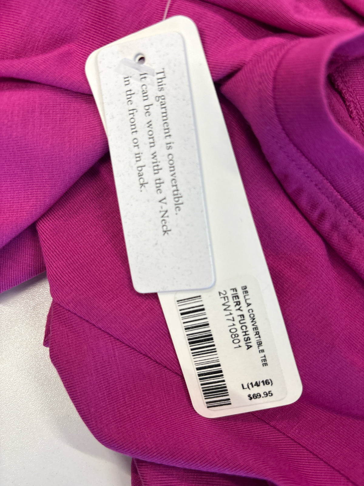 Soft Surroundings Size L Fuschia Top