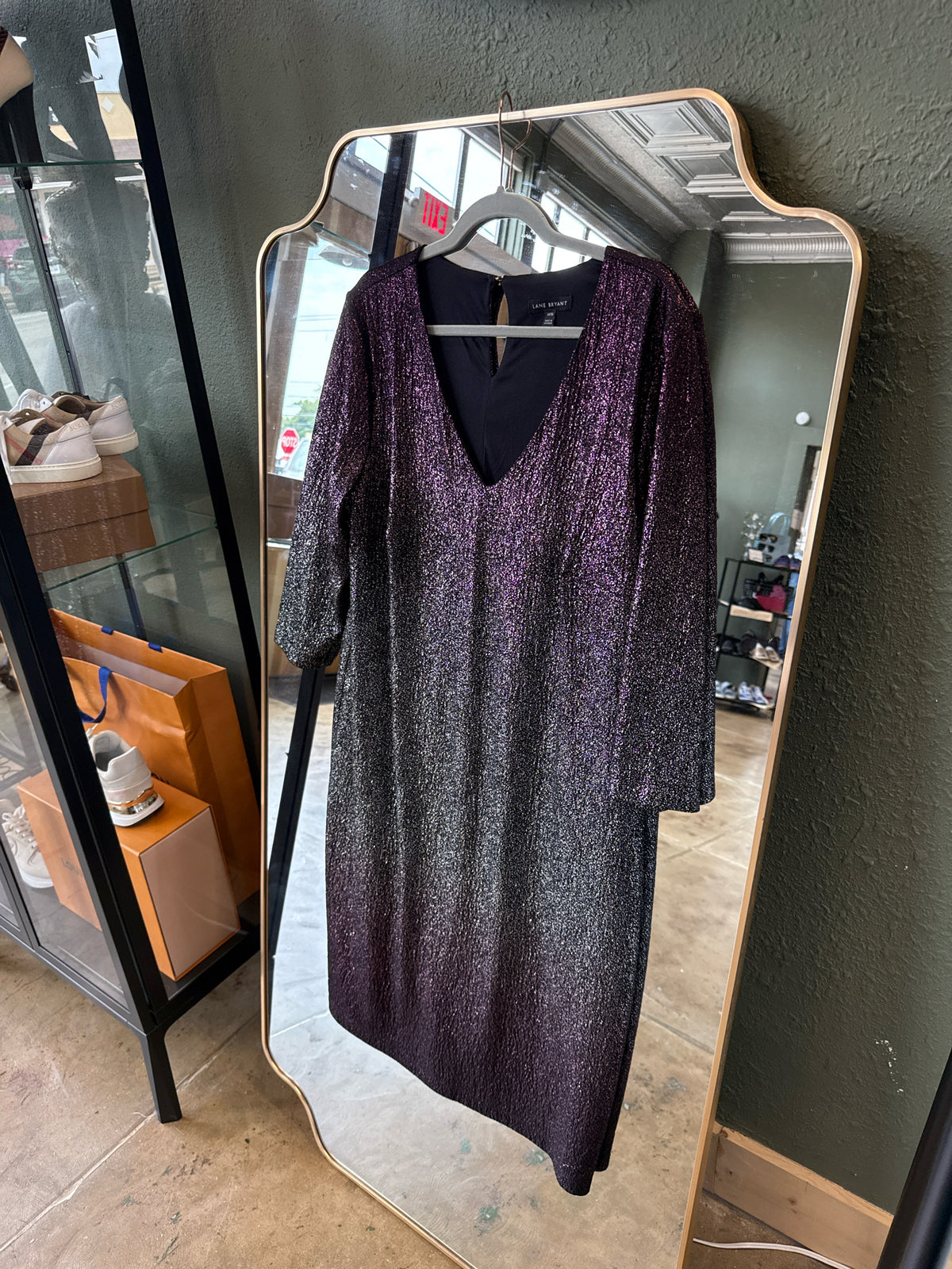 Lane Bryant Size 14/16 Purple Dress