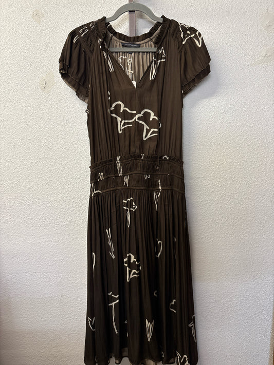 GRADE & GATHER Size L brown/cream maxi Dress
