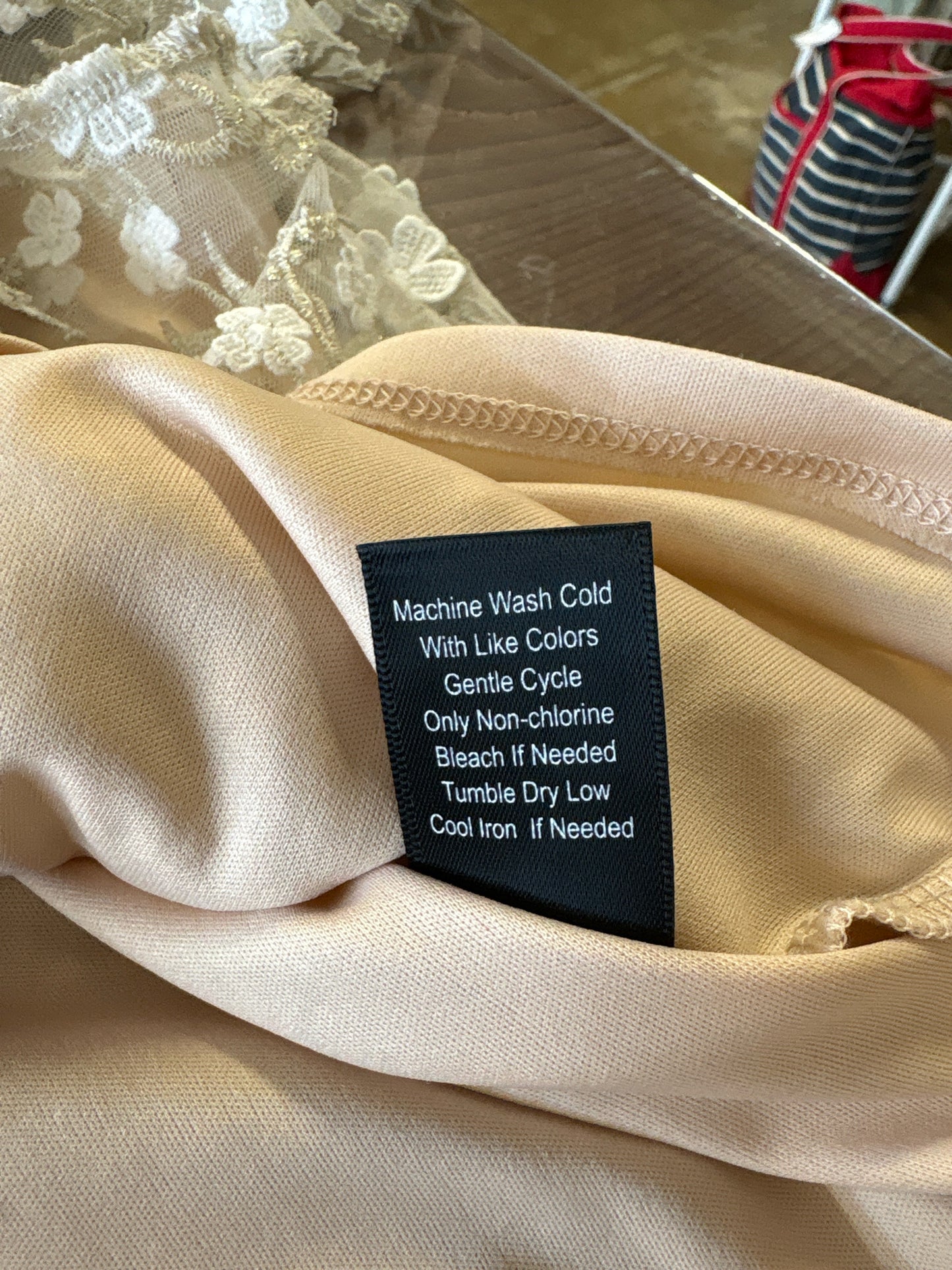 Altar'd State Size L Gold & White Top