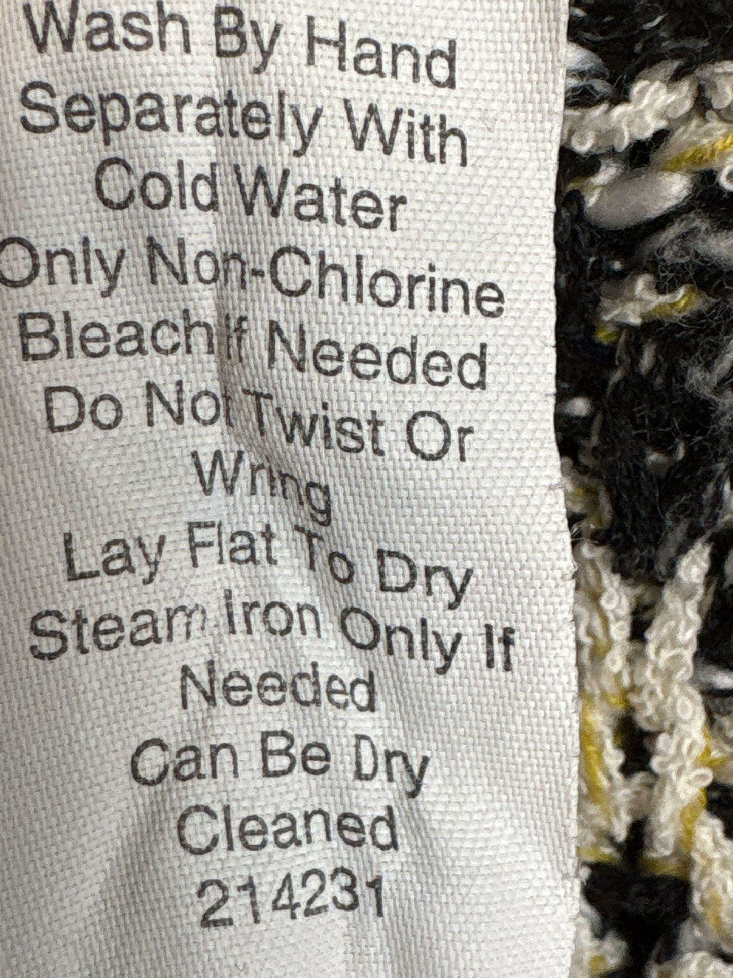 Carol Anderson Size M Black/Cream Knit Cardigan