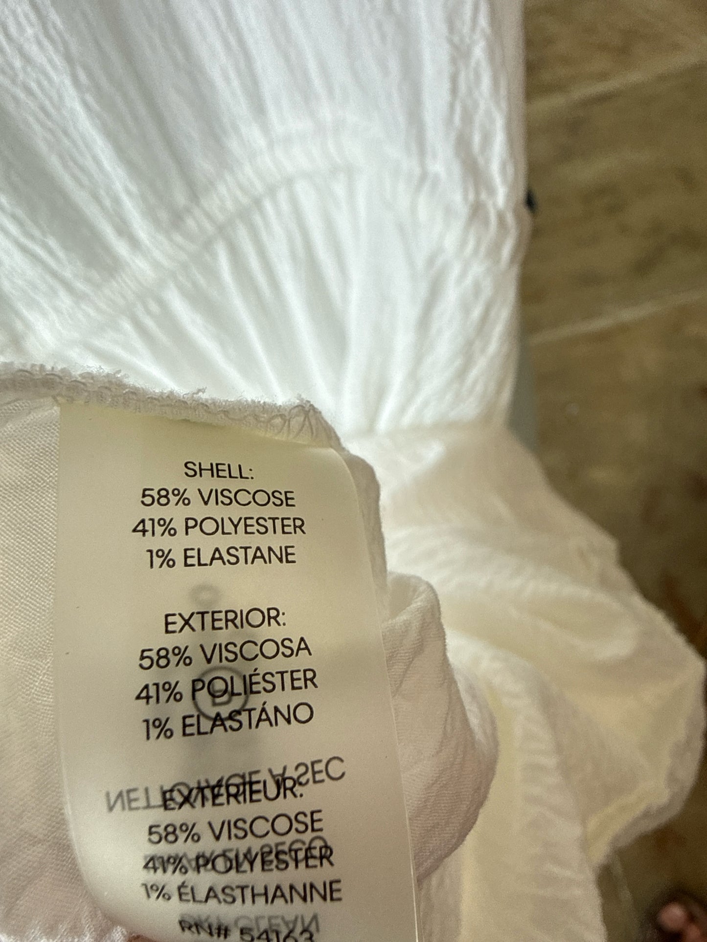 CALVIN KLEIN Size 12 White Dress