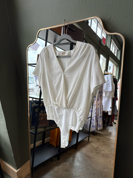 Open Edit Size M Ivory Bodysuit