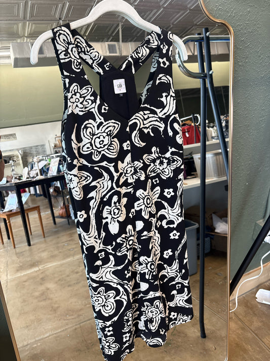 Cabi Size M Black & White Dress