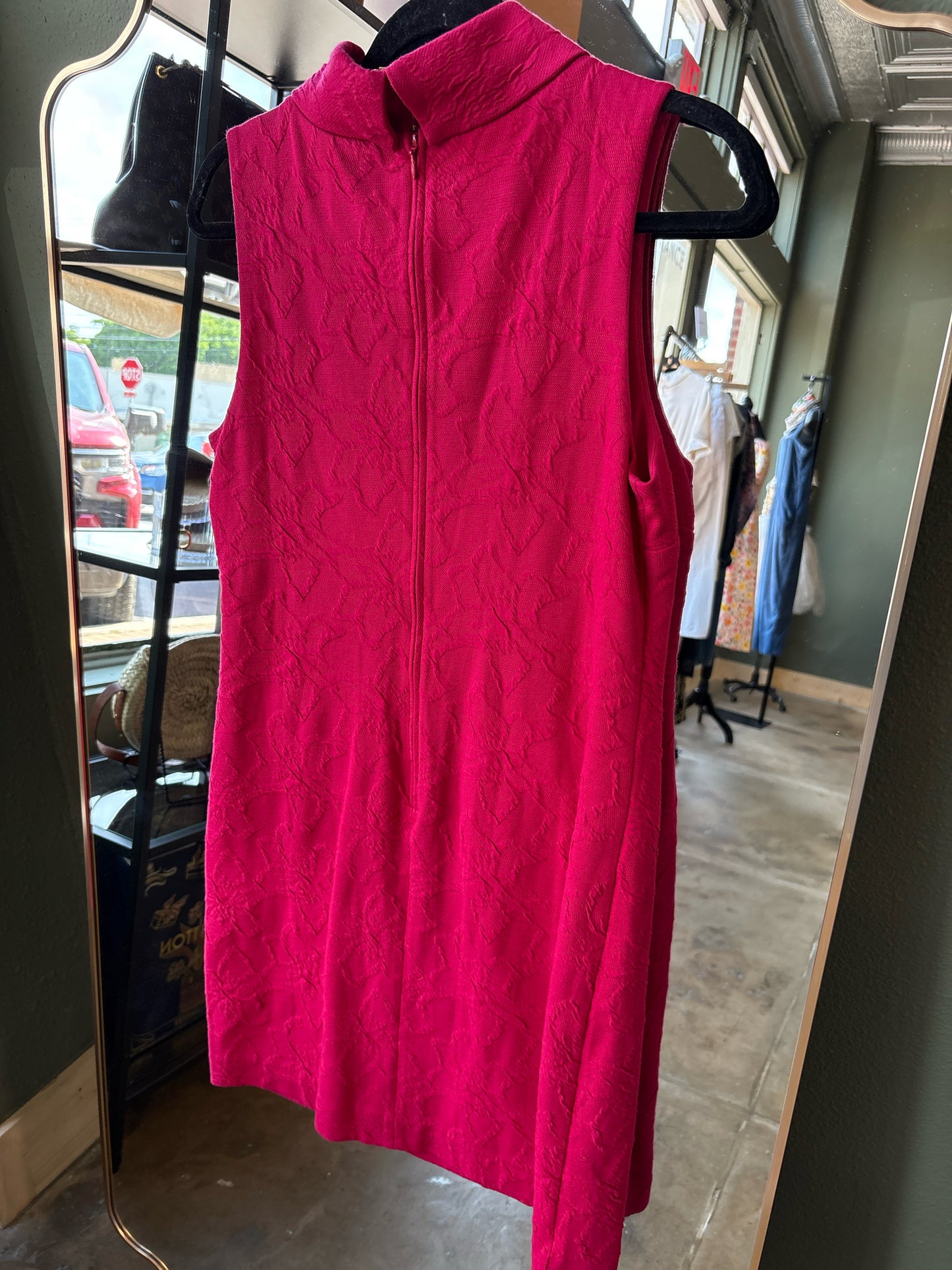 Lilly Pulitzer Size M Fuschia Collar Dress