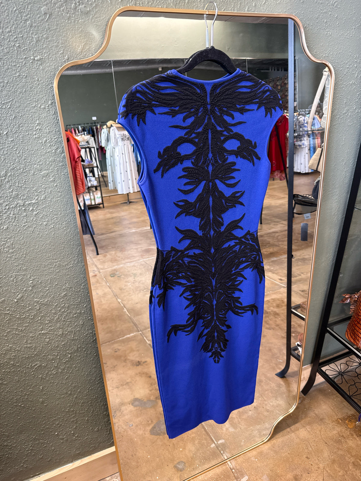 Alexander McQueen Size M Blue/Black Dress