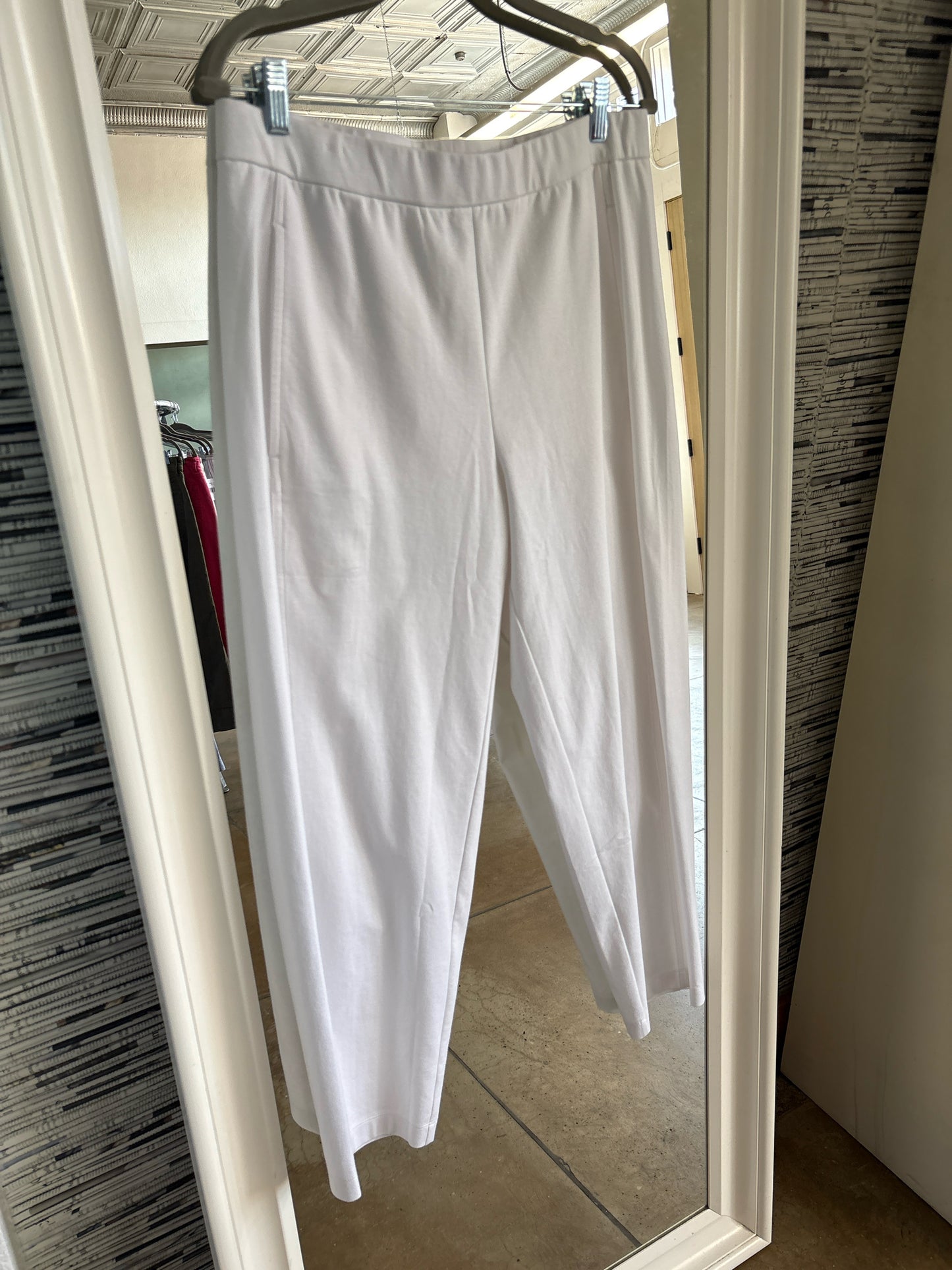 EILEEN FISHER Size M White Pants