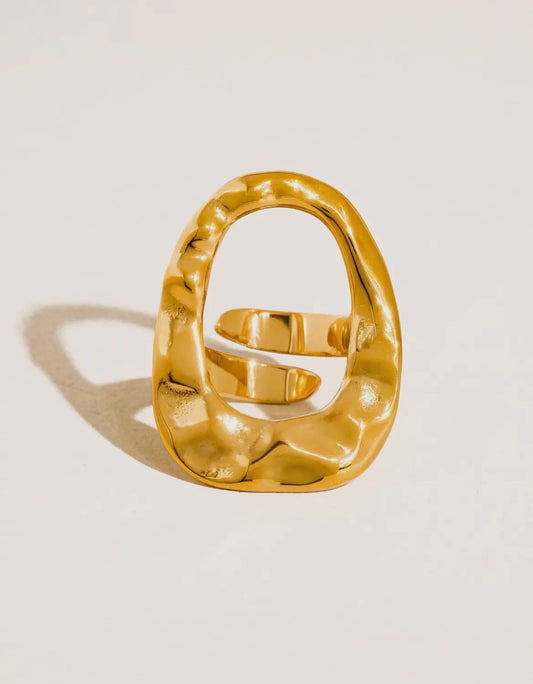 Flanerie Gold Statement Ring