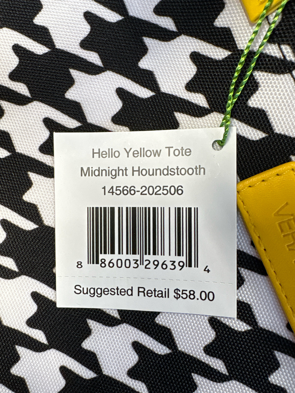 VERA BRADLEY Black/yellow/White Bag