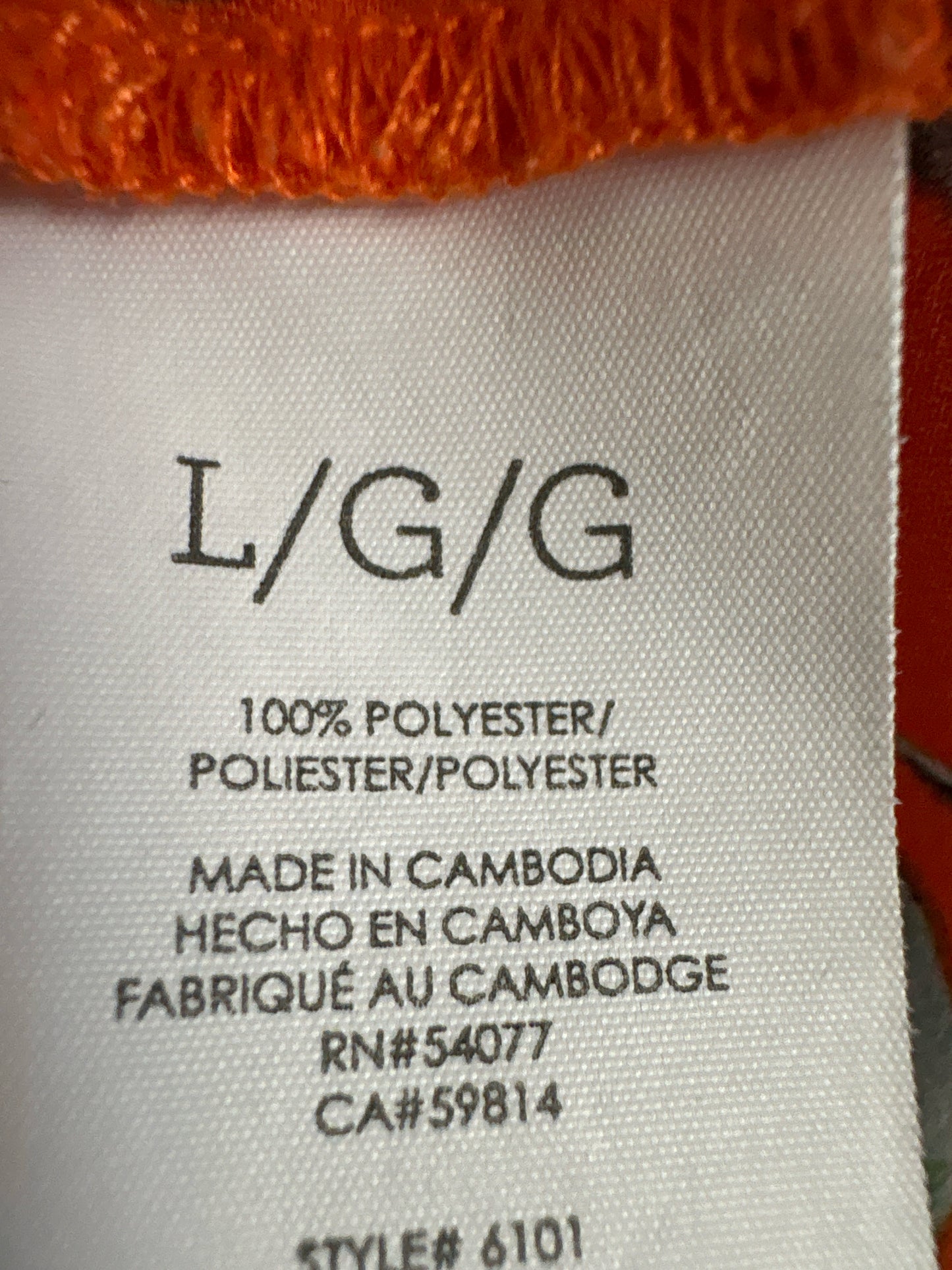 Cabi Size L orange multi Top