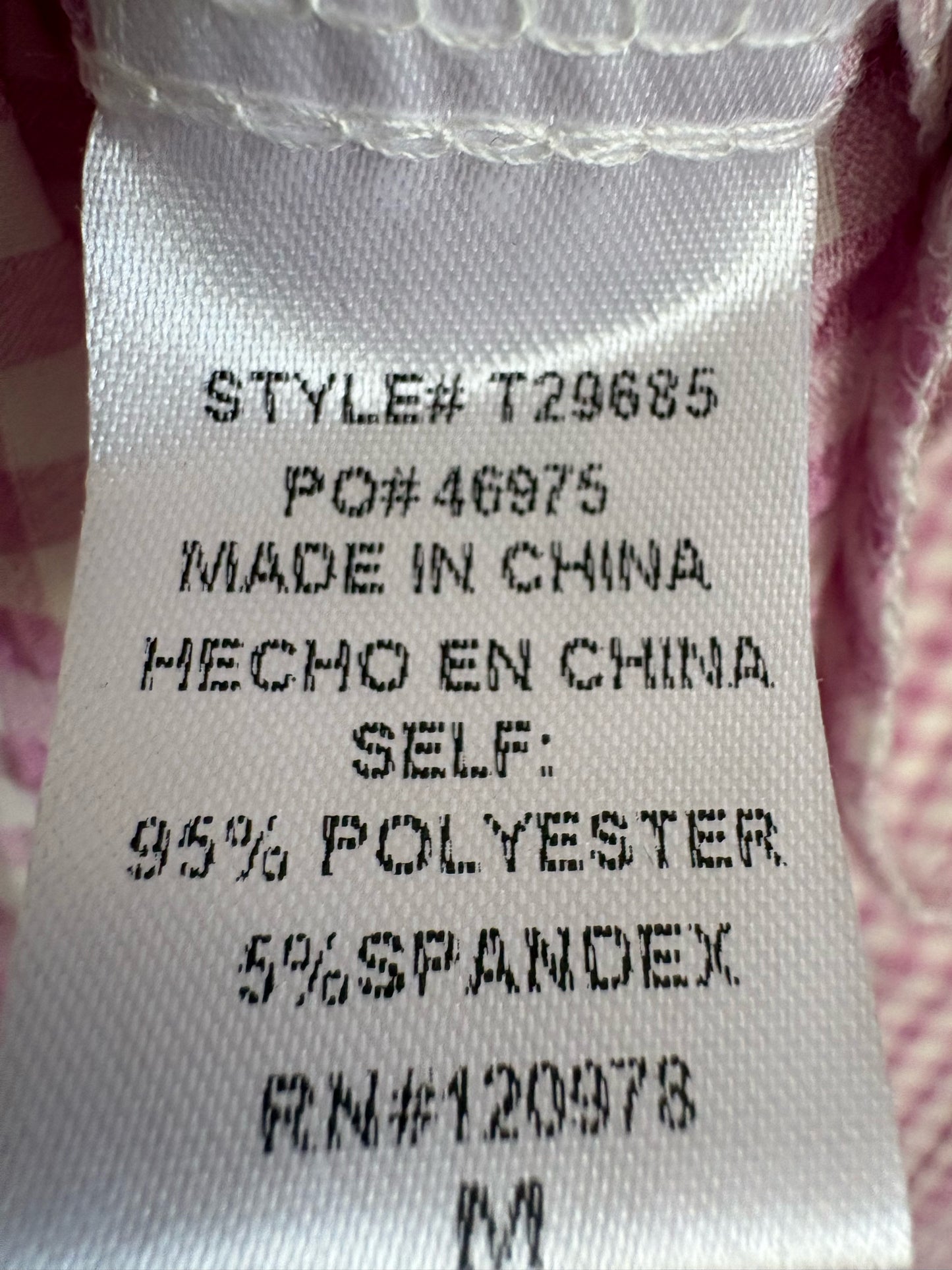 entro Size M white and pink Top