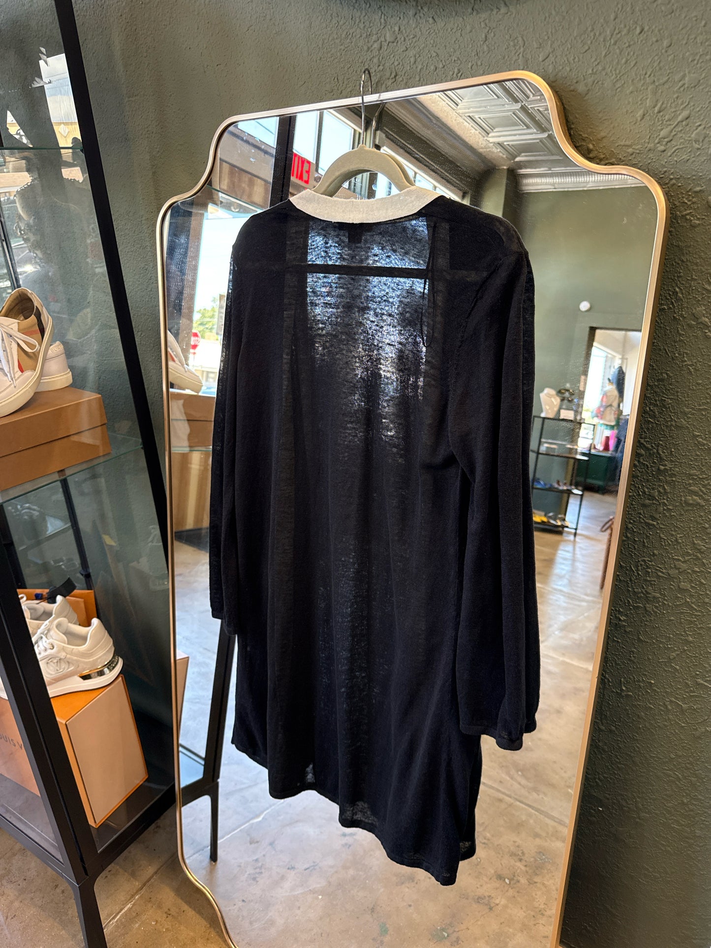TALBOTS Size MP Black Cardigan