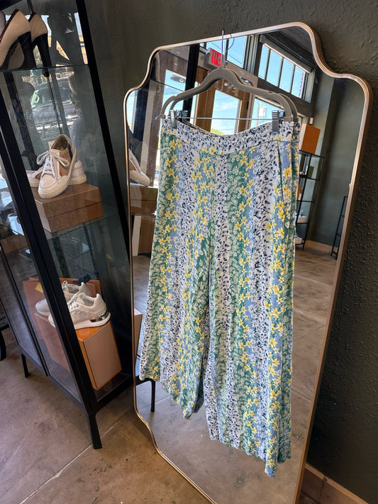 LOFT Size M Yellow/Green Pants