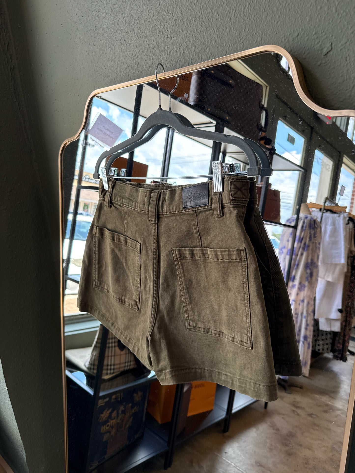 PAIGE Size 29 Army Green Shorts