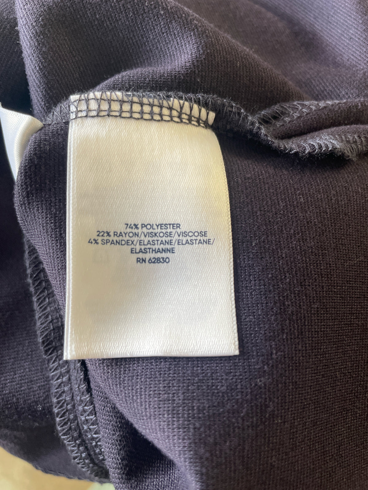 Lands End Size XS Navy Top