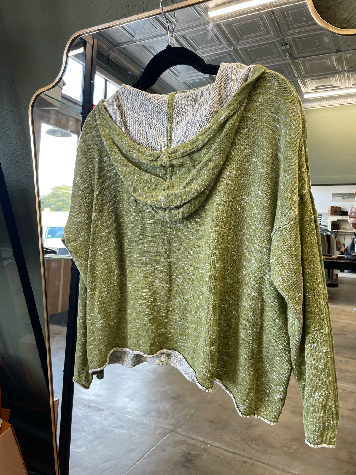EILEEN FISHER Size M Green Sweatshirt/Hoodie