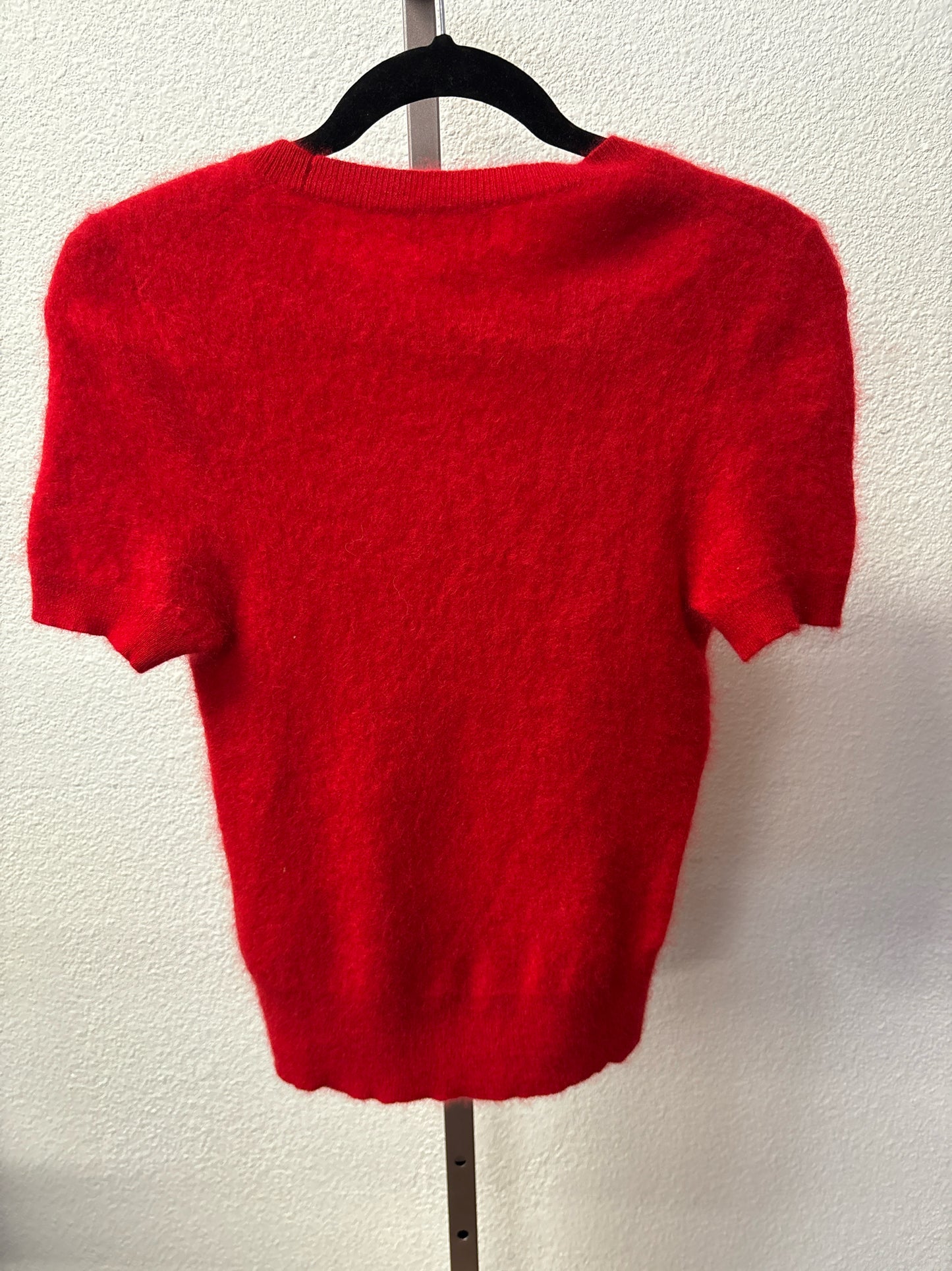 J. CREW Size M Red shortsleeve Sweater