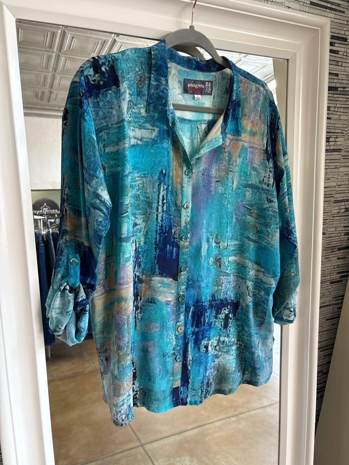 Johnny Was Size S blue multi Top