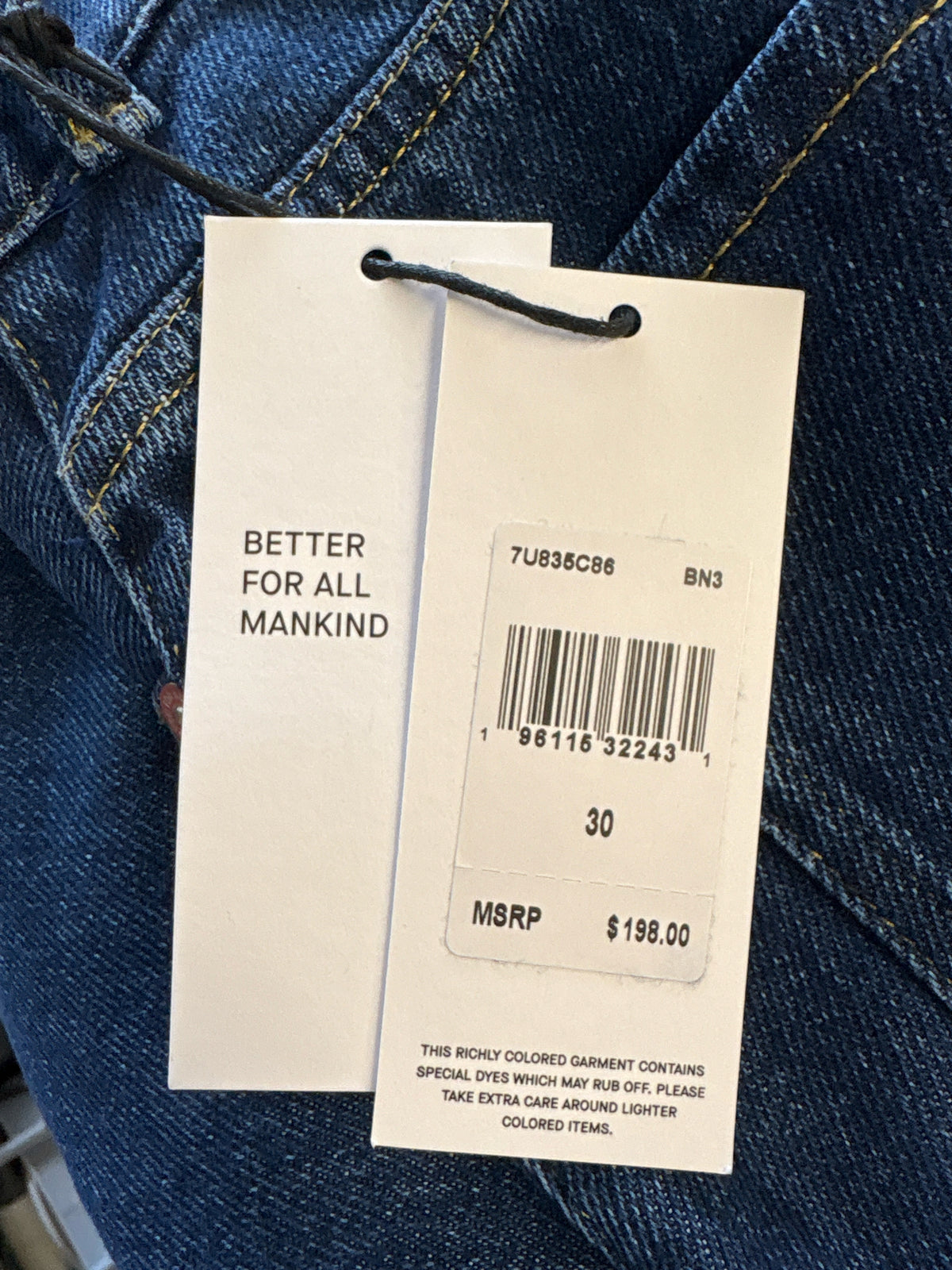 7 For All Mankind Size 30 Denim Skirt