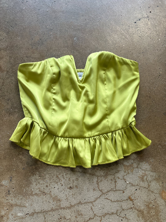 Superdown Size XS Chartreuse Top