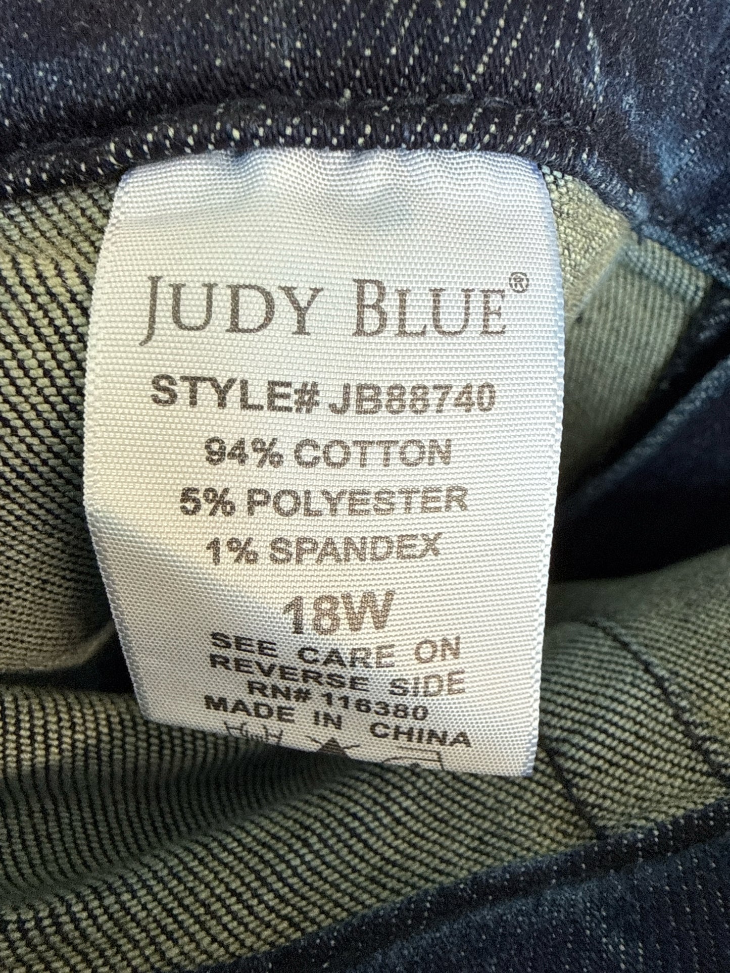 Judy Blue Size 18W Denim Jeans