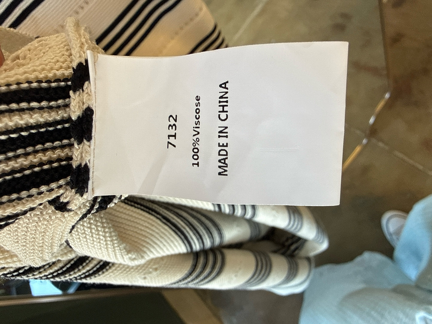 Pretty Garden Size S B&W Stripe Dress