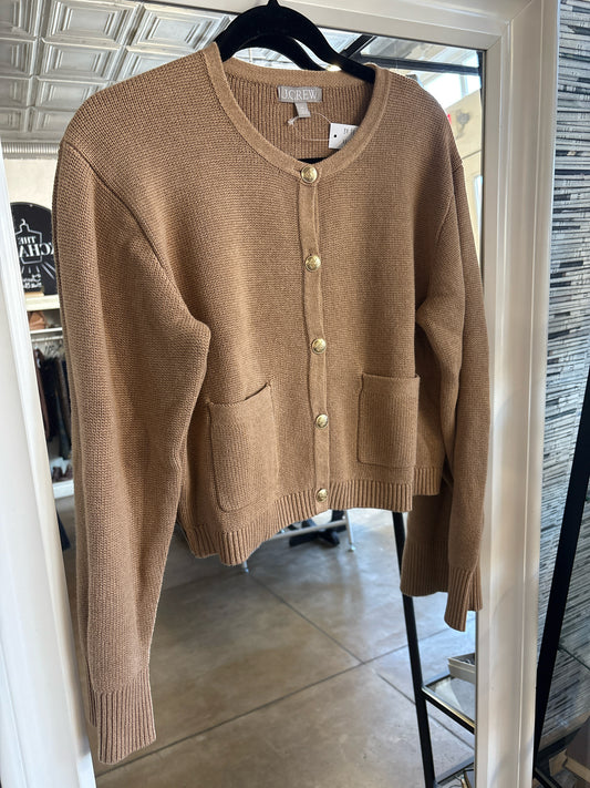 j crew Size XS Brown Knit Sweater