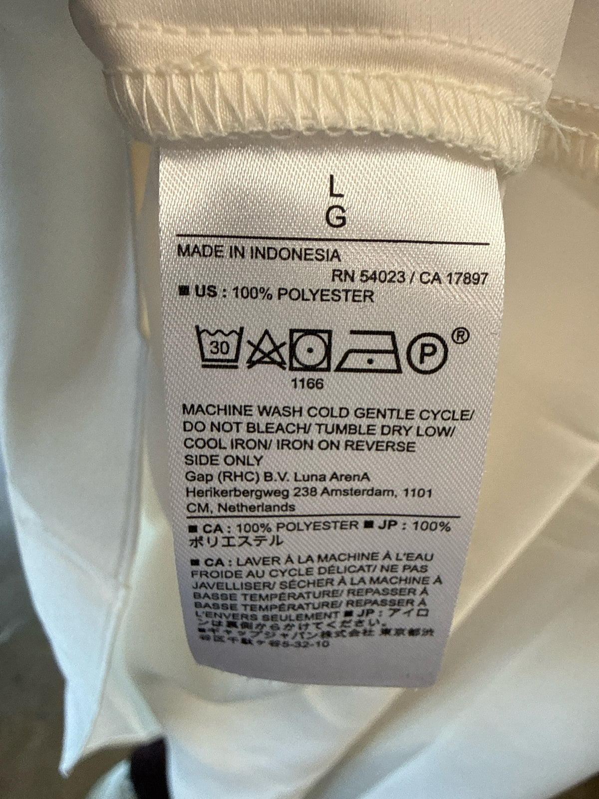 Banana Republic Size L White Top