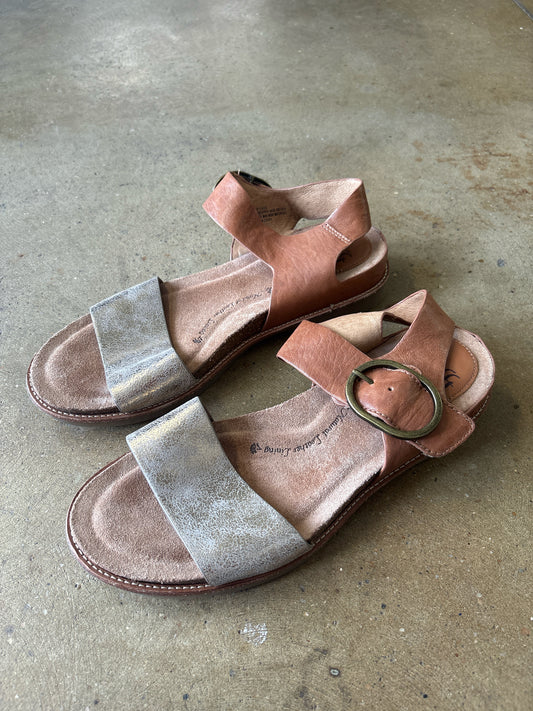 Sofft Shoe Size 9.5 Brown/Silver Sandals
