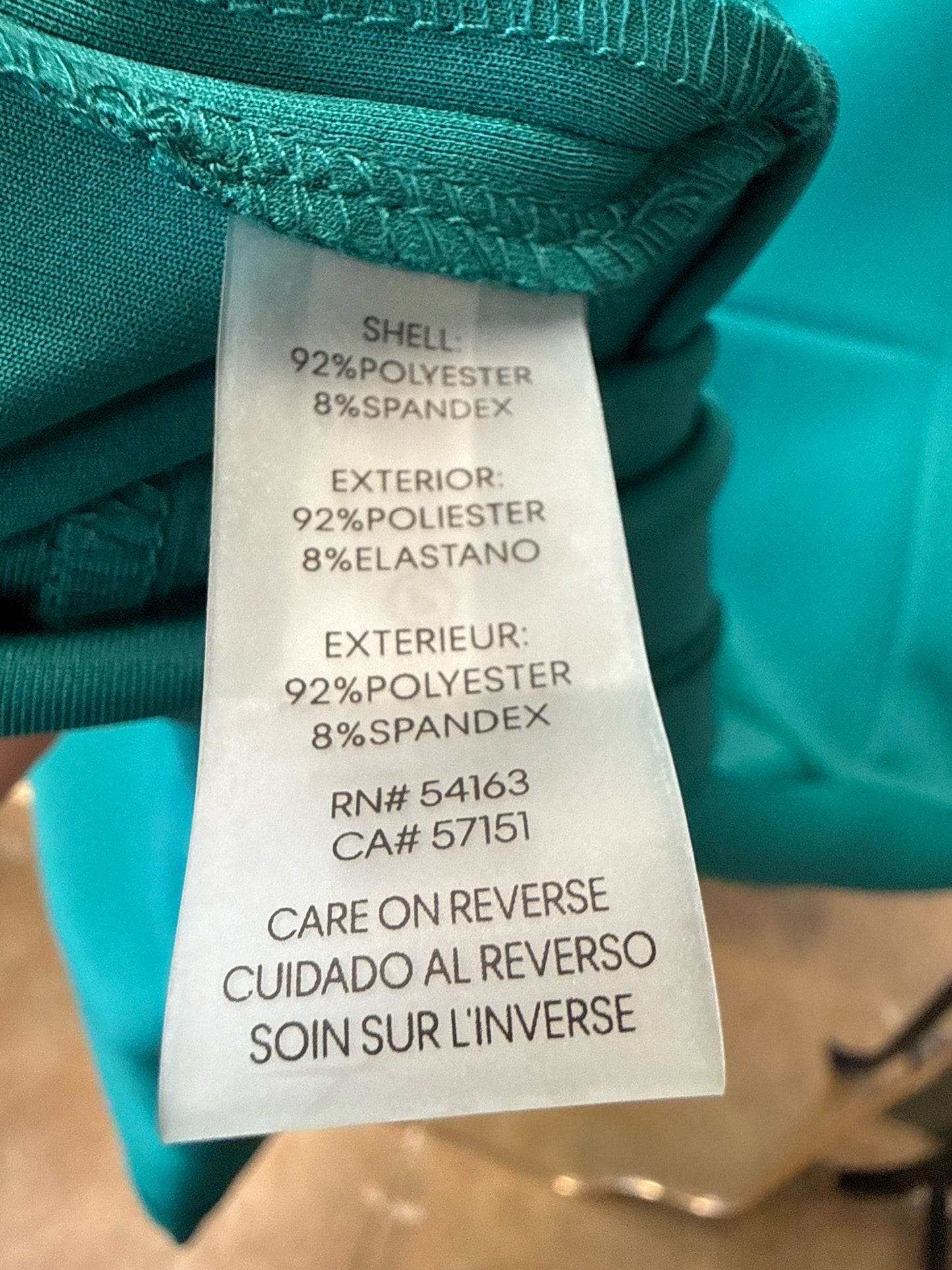 CALVIN KLEIN Size 6 Green Dress