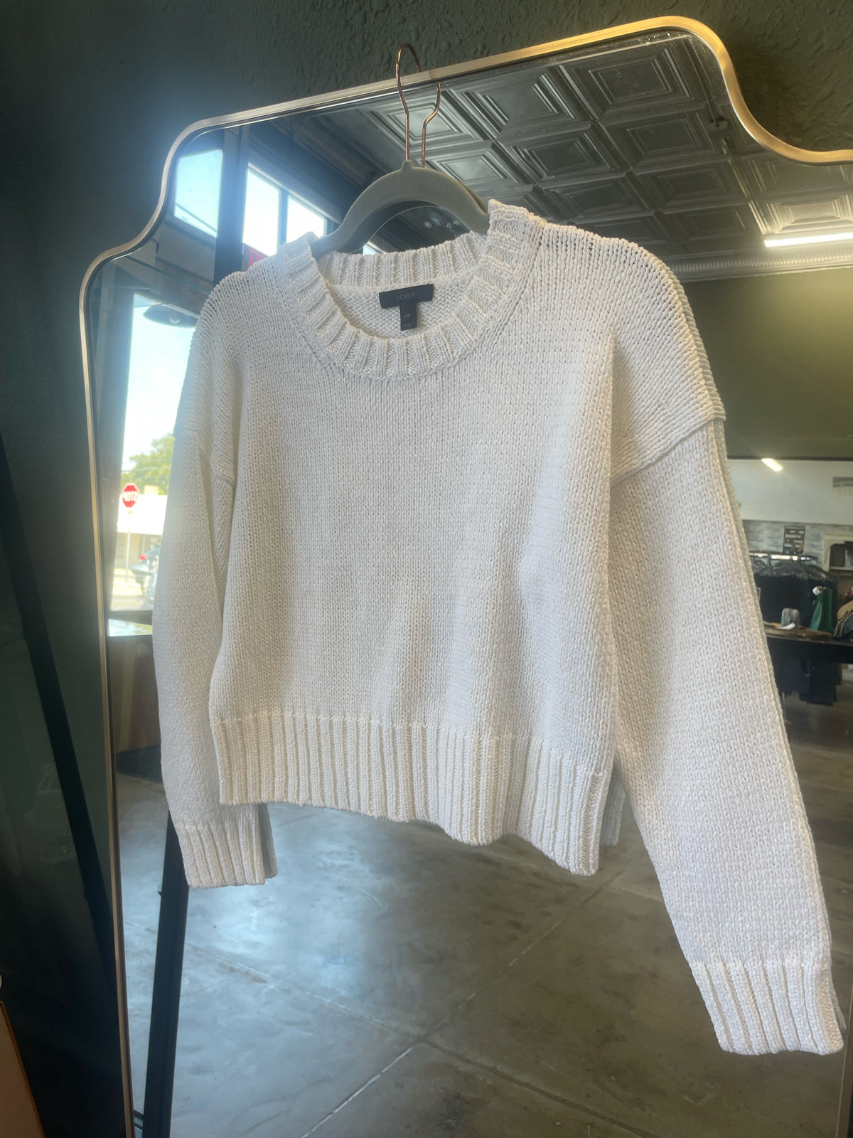 J. CREW Size XXS White Sweater