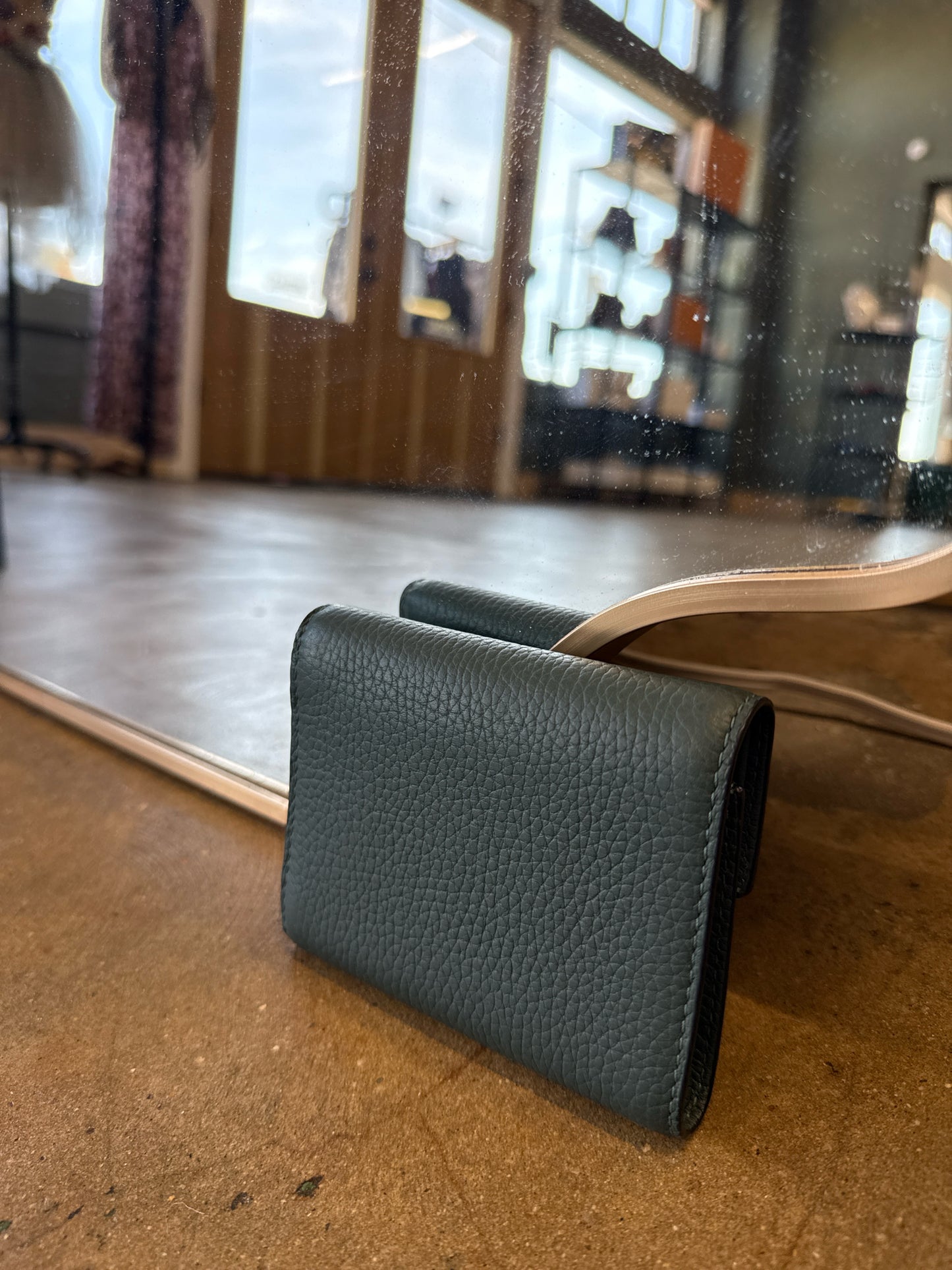 Strathberry Green Wallet/Wristlet