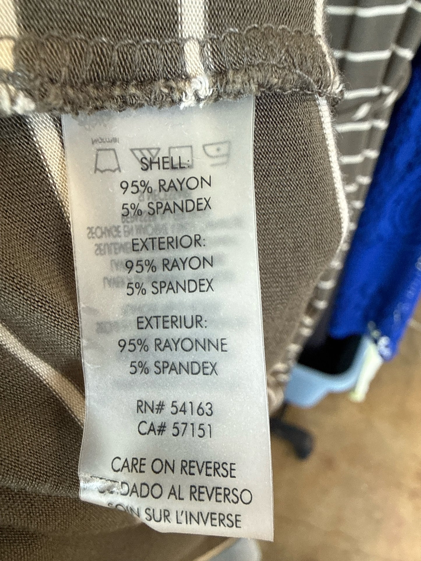 Calvin  Klein Size 4 Olive/White Dress