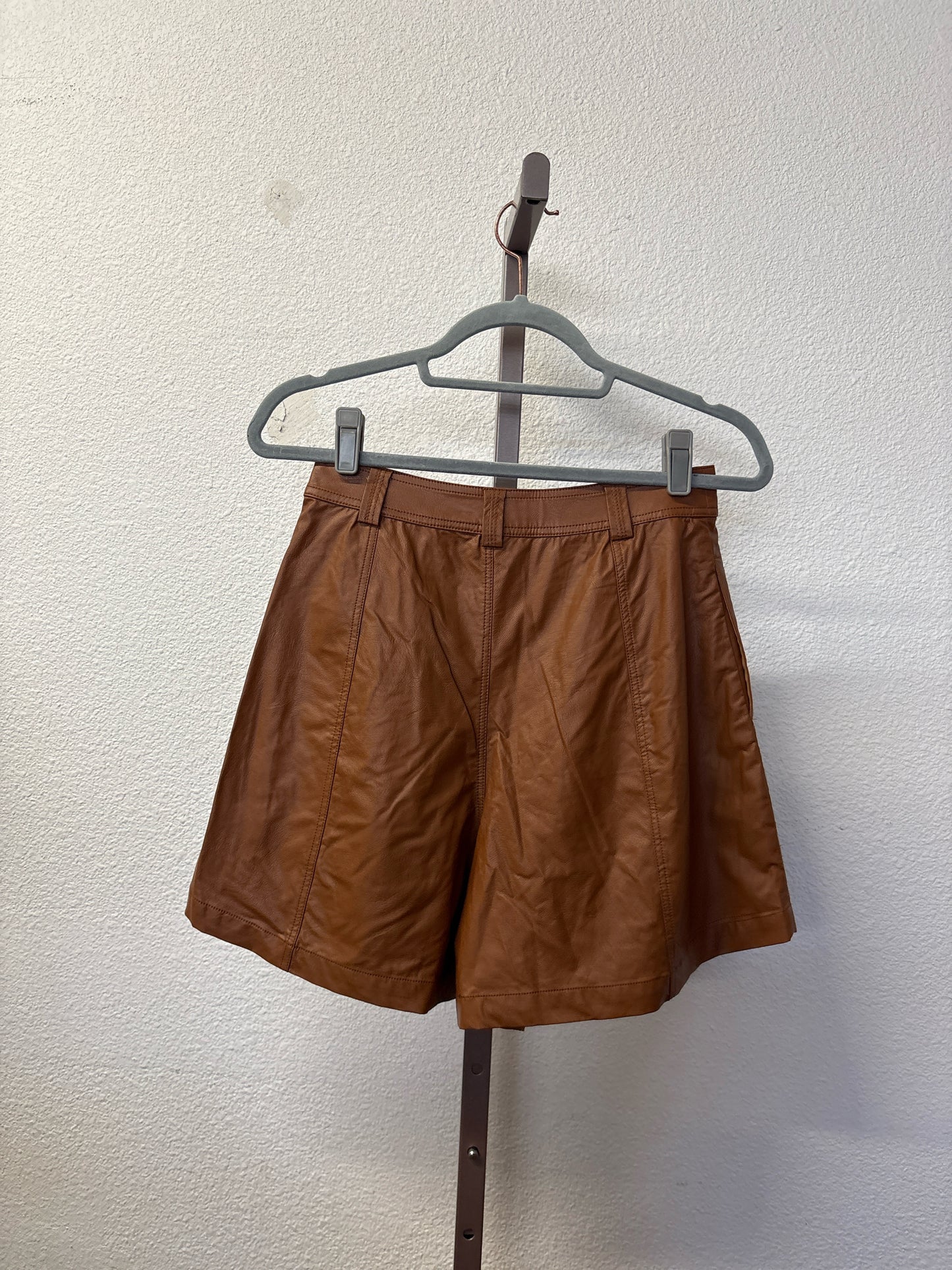free people Size 2 Brown faux leather Shorts