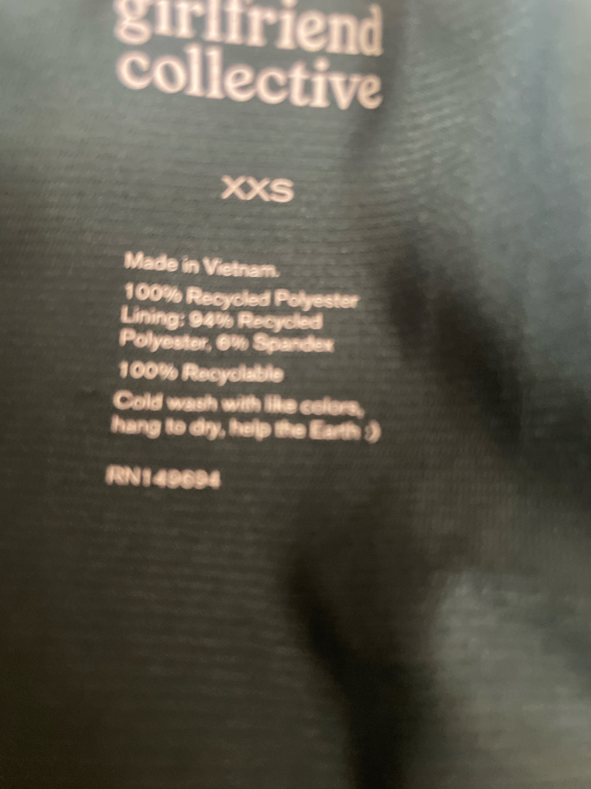 Girlfriend Collective Size XXS Green Shorts