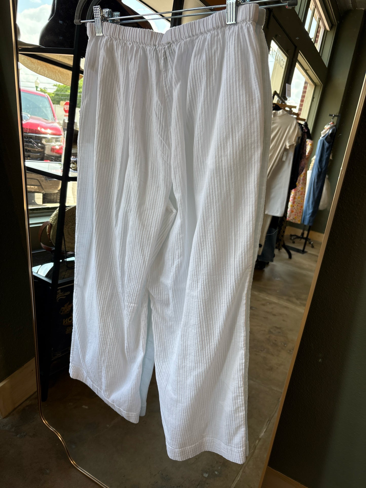 J. CREW Size S White sheer Pants