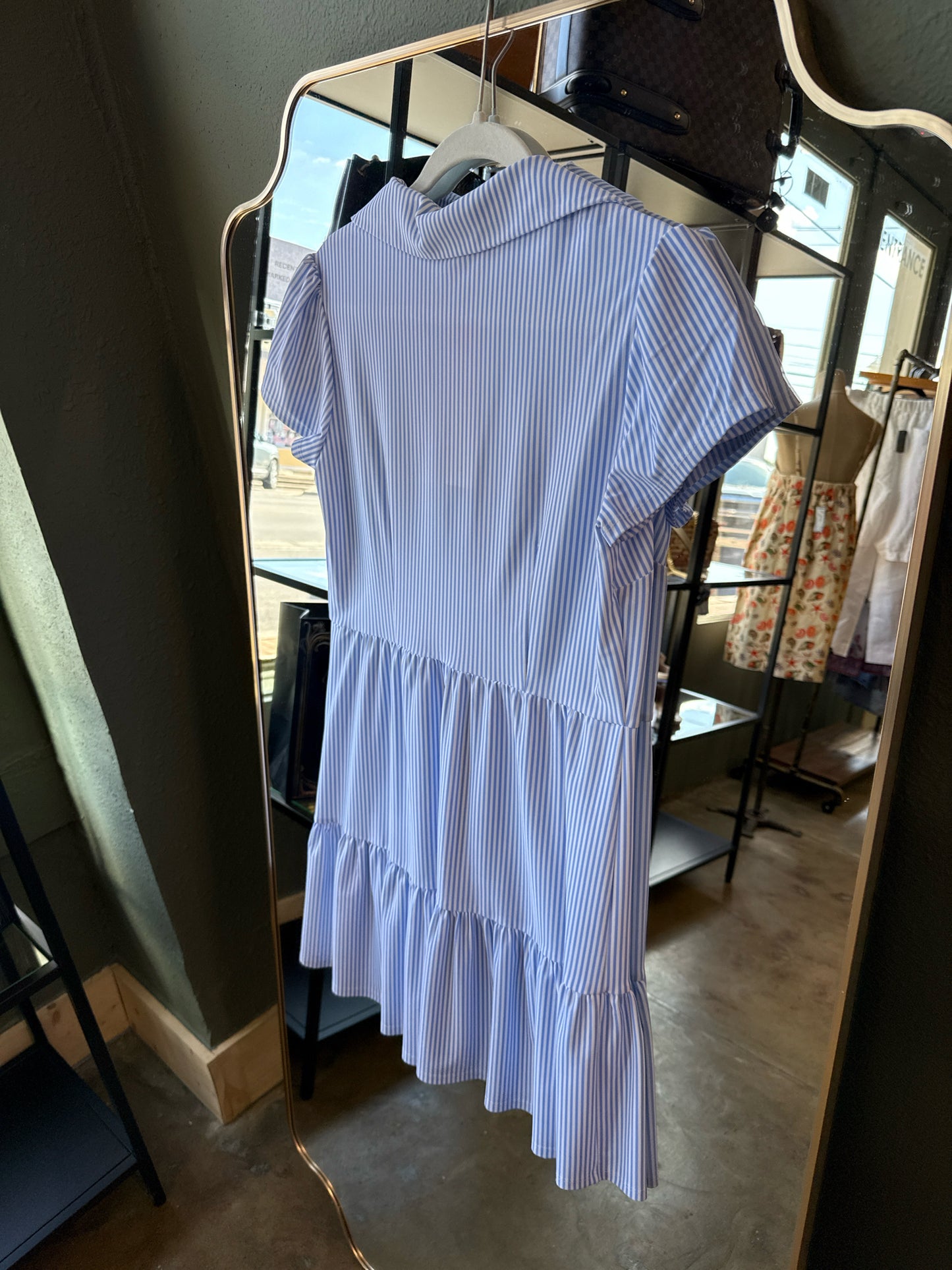 JUDE CONNALLY Size S Blue/White Dress