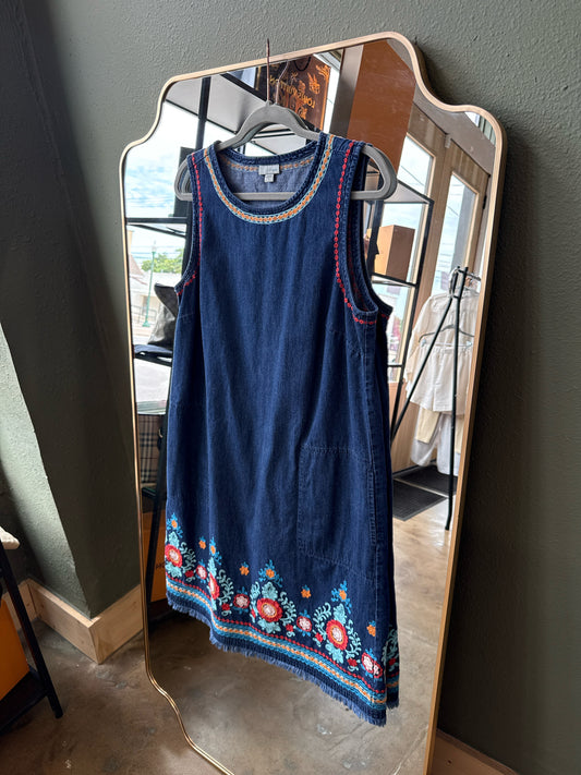 J Jill Size M Denim Dress