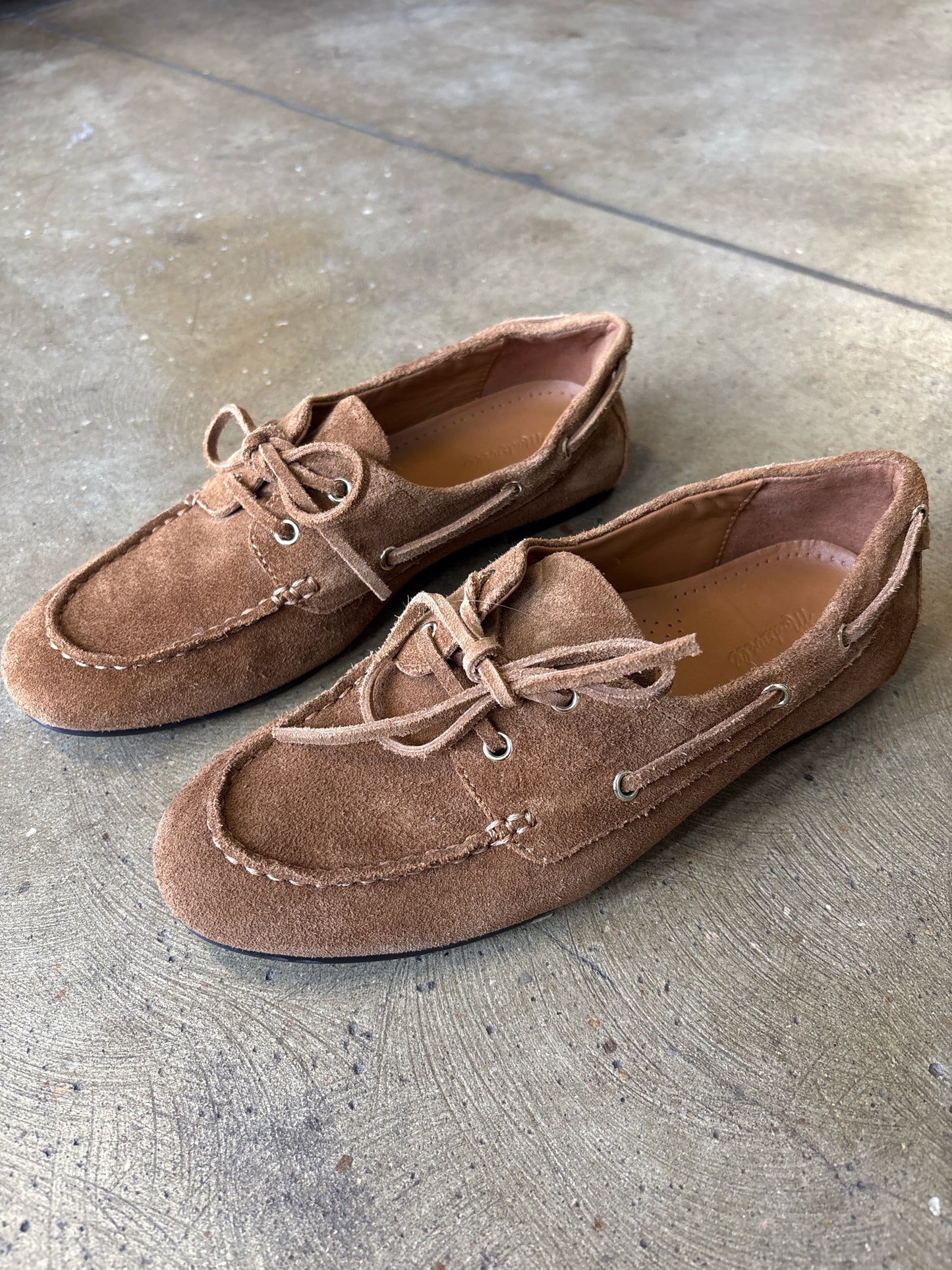 MADEWELL Shoe Size 7.5 Tan suede Loafers