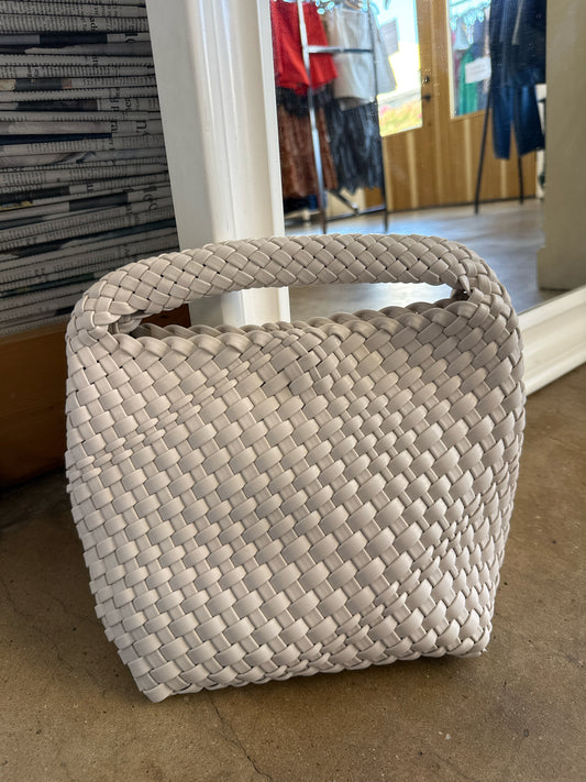 Cream Woven Bag Set
