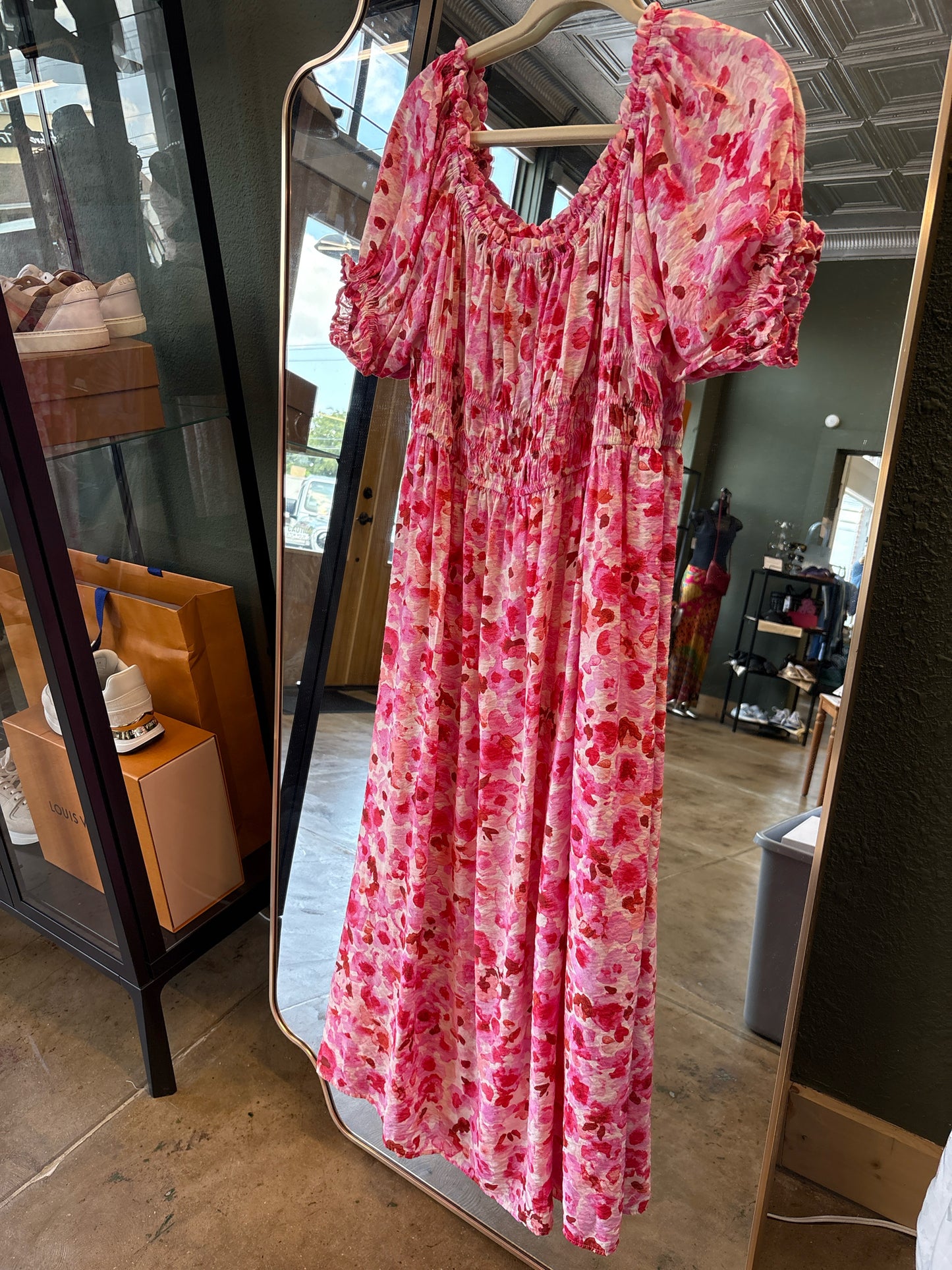 H & M Size XL pink multi Dress