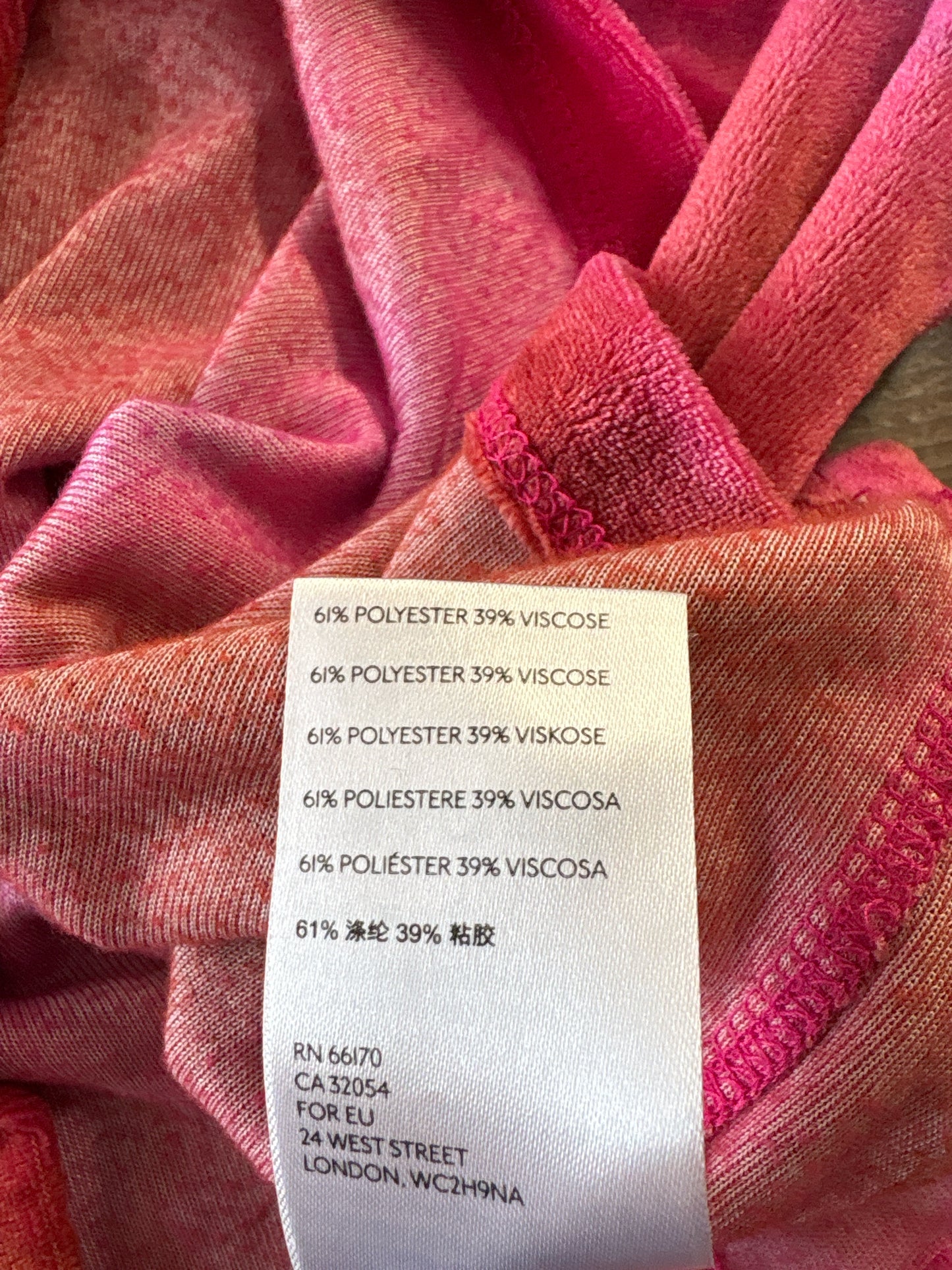 free people Size M pink + multi Top