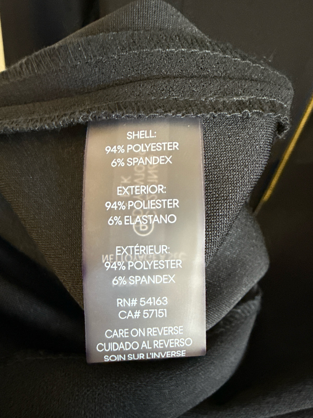 CALVIN KLEIN Size 4 Black Dress